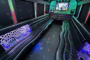 Schaumburg Limo Bus Interior